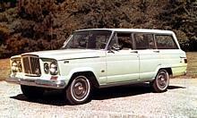 After a decade-and-a-half of production, the Jeep Station Wagon would be succeeded by the longer, lower and larger Jeep Wagoneer – the first four-wheel-drive vehicle offered with an optional automatic transmission. Pictured here is the 1963 Jeep Wagoneer.